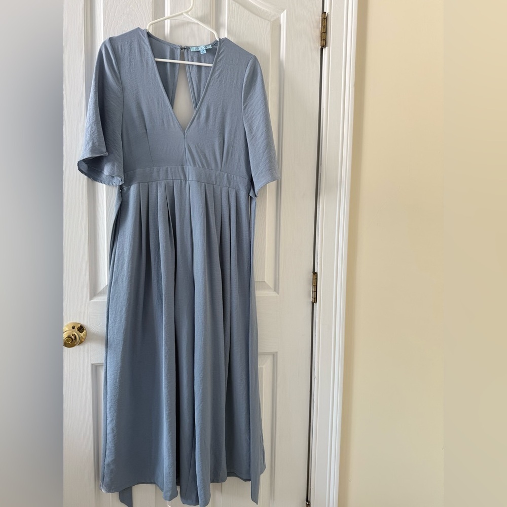 She + Sky Light Blue Jumpsuit